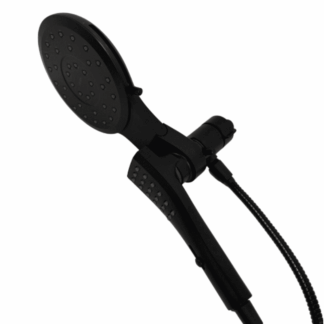 220C3BL 8-Spray 1.75 Gallons Per Minute 7 in. Wall-Mount Dual Handheld Shower Heads with Spray Selector Dial in Matte Black