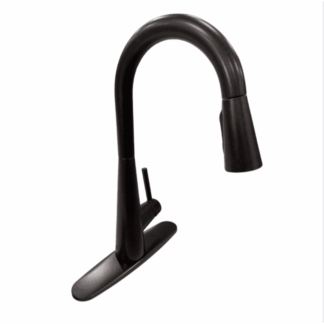 7864ORB 15.56 in. H Pull-Down Sprayer Kitchen Faucet with 360° Spout Swivel and Power Boost in Oil-Rubbed Bronze