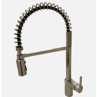 5923 21.75 in. H Spring Pull-Down Sprayer Kitchen Faucet with 360° Spout Swivel and Power Boost in Chrome