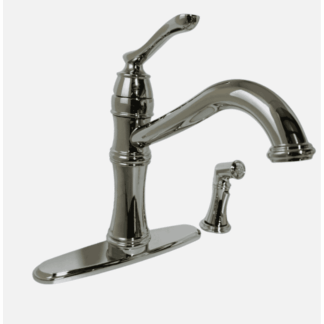 7245C Single-Handle Standard Kitchen Faucet with Side Sprayer in Chrome
