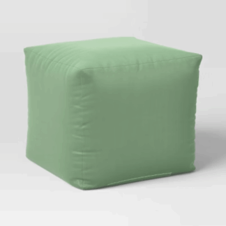 Room Essentials 90480801 18″ × 15″ Solid Woven Outdoor Patio Pouf