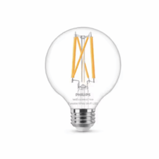 Philips 567214 60-Watt Equivalent G25 Smart Wi-Fi Vintage Edison LED Light Bulb Tunable White 2700 (K) with Bluetooth (1-Pack)