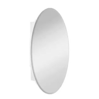 Glacier Bay 
24355
 20 in. x 30 in. Frameless Recessed or Surface-Mount Bathroom Medicine Cabinet with Beveled Mirror, White