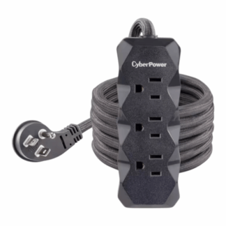 CyberPower P306GY 6 ft. 3-Outlet Surge Protector Gray